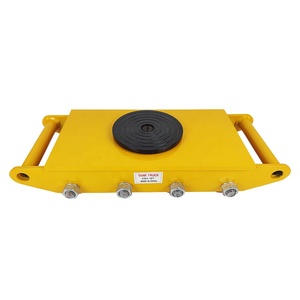 Carretilla de Carga Resistente CRA-12 con Plataforma Giratoria y Gato Hidráulico para <span class=keywords><strong>Mover</strong></span> Equipos de Carga Pesada, Remolque, Plataforma Rodante - Product Image 1