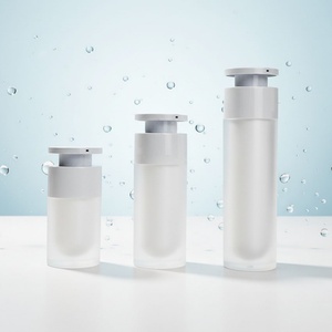 15ml 30ml 50ml Cosmetic Airless <b>Pump</b> <b>Bottle</b> Cream Packaging Clear Frosted Plastic Serum Airless <b>Bottle</b> for Cosmetics - Product Image 2