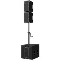 Sistema de Altavoces de Columna y Line Array Profesional Activo Smart Line Dual de 8 Pulgadas 2026 con 300W LF/80W HF y Cobertura Vertical del 100%