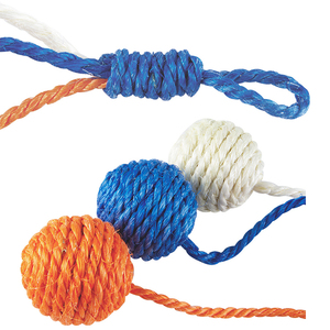 Sisal Hemp <span class=keywords><strong>Cat</strong></span> Toys palline di corda di canapa digrignare denti e artigli appesi fare il suono prendere in giro le palle di gatto - Product Image 5