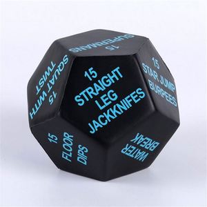 12 Sided Custom Imprint Promotional Foam Dice Toys Yoga <b>Exercise</b> Game Cube for Fitness and Fun - Product Image 3