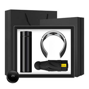 450ml Metall-Vakuumflasche + P3 Nackenmassagegerät + Individuell Gestalteter Weihnachtsdesign UV-Bedruckter Kapsel-Regenschirm Werbeartikel Hochzeitsgeschenk - Product Image 5