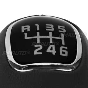 Palanca de Cambios Manual de 5/6 Velocidades para Auto, Pomo de Palanca de Cambios de Cuero PU para Kia Rio 5 2012 2013 2014 2015 - Product Image 5