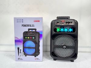 JBR-007 便携式大音箱户外 <span class=keywords><strong>DJ</strong></span> 派对音箱 8 英寸内置 3.7V/1800MAH 锂电池，带 7 色灯，适用于卡拉 OK - Product Image 6
