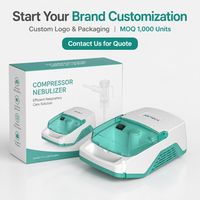 Nébuliseur à compresseur de qualité médicale avec grand compartiment de rangement, débit réglable pour usage domestique, thérapie par aérosol