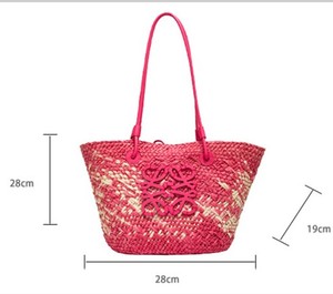 <span class=keywords><strong>Borsa</strong></span> tote grande riutilizzabile in paglia, <span class=keywords><strong>borsa</strong></span> da spiaggia da donna, <span class=keywords><strong>borsa</strong></span> estiva in macramè - Product Image 6
