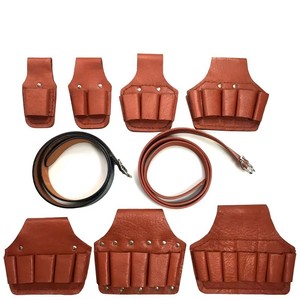 Fabriqué en Chine, trousse à outils en cuir robuste, pochettes pour outils de <span class=keywords><strong>charpentier</strong></span> - Product Image 4