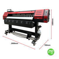 Gran formato 1,8 m China Plotter de inyección de tinta DX5 DX7 XP600 I3200 Eco solvente impresora póster lienzo vinilo impresora de inyección de tinta