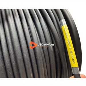 สายไฟเบอร์ออปติกแบบหุ้มเกราะ 8.0 มม. 4 คอร์ รุ่น G657.A1  พร้อมปลอกหุ้ม TPU เสริมแรงด้วยเคฟลาร์ สำหรับงานหนัก เหมาะสำหรับระบบ <span class=keywords><strong>AV</strong></span> ผนัง LED บนเวที - Product Image 2