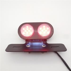 Feu arrière de moto, feu stop double rond pour moto, feu arrière LED modifié pour tricycle électrique, accessoires pour motos - Product Image 5