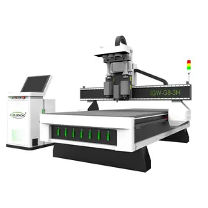 Três eixo madeira cnc roteador 8x4 móveis fazendo equipamento máquina de trabalho de madeira para venda reino unido