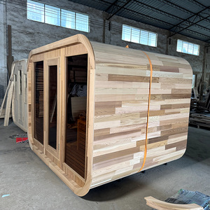 Saunas de Madera de Hemlock para Exteriores ICEMEND, Sauna de Vapor Seco Personalizable para 4 Personas, Uso en Jardín - Product Image 6