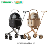 ORIENPET & OASISPET Poussette pliable pour animaux de compagnie avec panier amovible JJFD 22137 Produits pour animaux de compagnie