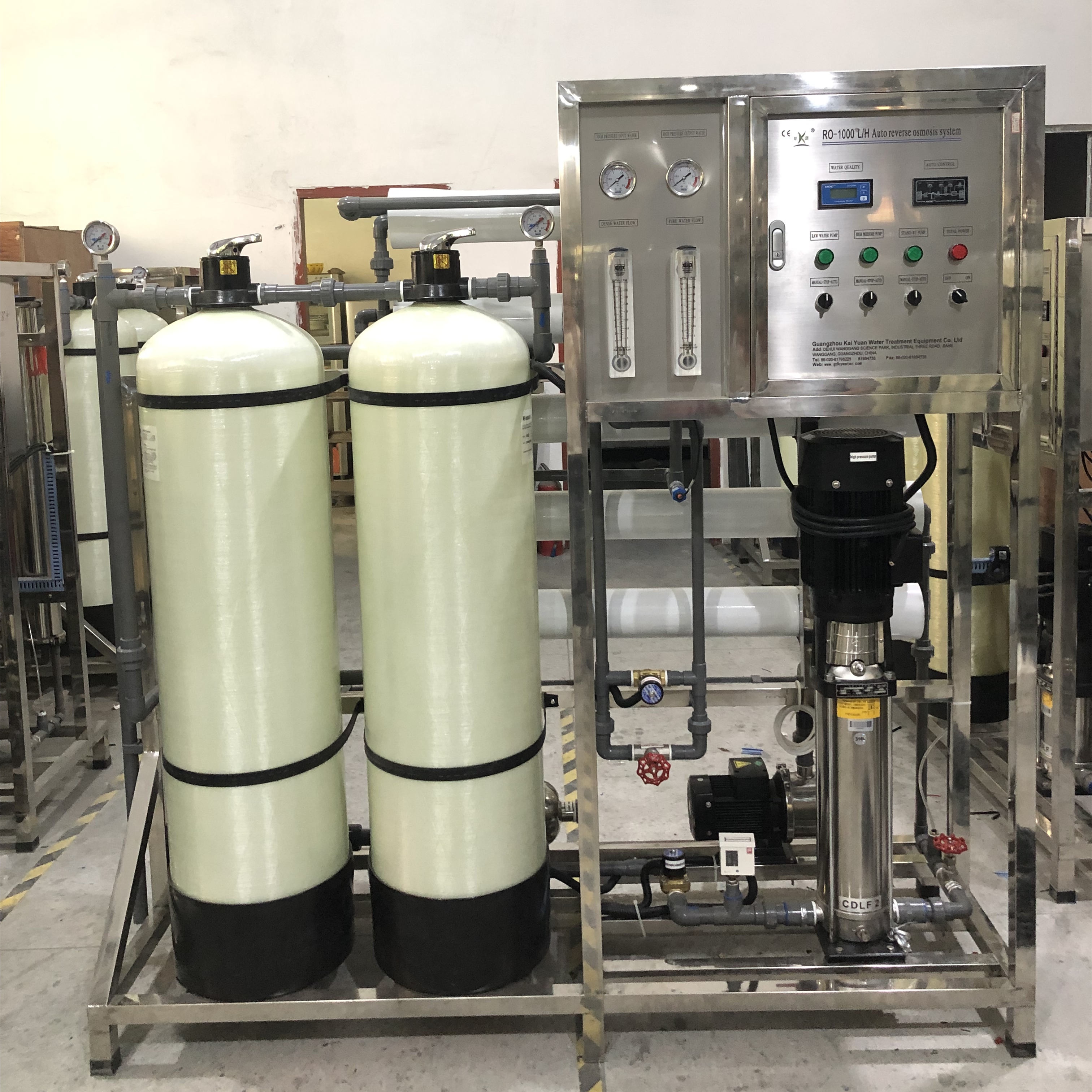 RO Water Treatment Brackish Water System For TDS Salinity And Hardness Removal