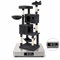 Arbre à chat double et haut avec hamac pour chatons, vente en gros, produit phare