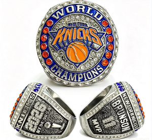 Bague commémorative du championnat de basket-ball des <span class=keywords><strong>New</strong></span> <span class=keywords><strong>York</strong></span> Knicks 2025-2026, en alliage sertie de diamants - Product Image 1