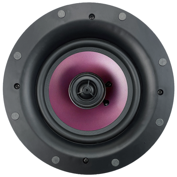 6.5 Inch Surround Sound Speakers System Ceiling Loudspeakers 8Ohm Roof Speakers Bathroom Home Audio Background Music Plastic