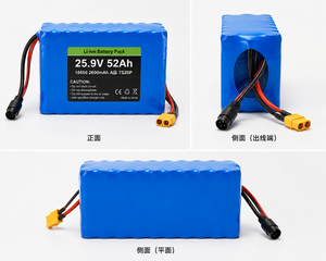 24V 50Ah リチウムイオンバッテリーパック 充電式リチウムイオンバッテリー カスタムバッテリーには10A充電器が含まれます - Product Image 5