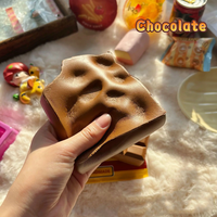 NOUVEAU Jouet anti-stress en PU souple et collant en forme de barre de chocolat, non viral sur TikTok, cadeau pour enfants et adultes, améliore l'humeur et favorise la thérapie