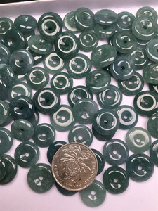 Factory <strong>Wholesale</strong> 13-16mm Water Blue Guatemalan Jadeite <strong>Jade</strong> Donut - Product Image 4