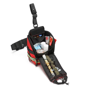 Riñonera táctica para pierna caída, paquete de botiquín de primeros auxilios, riñonera de almacenamiento médico, bolsillo compacto para medicina de <span class=keywords><strong>supervivencia</strong></span> para emergencias - Product Image 4