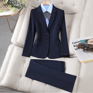 Trajes <span class=keywords><strong>de</strong></span> Trabajo para Entrevista <span class=keywords><strong>de</strong></span> Primavera y Verano, Tallas S-5XL, Traje Diario Básico y Sencillo, Trajes Profesionales para Mujer, Ropa Formal para <span class=keywords><strong>Hotel</strong></span> y Oficina - Product Image 3