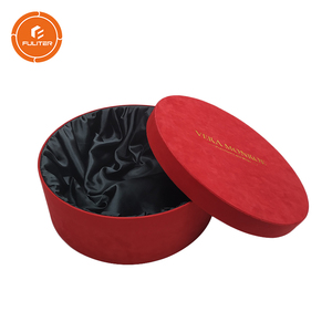 Custom Logo Velvet Hair Extension Packaging Box With Black Satin Inside Personalized Suede Wig Boxes