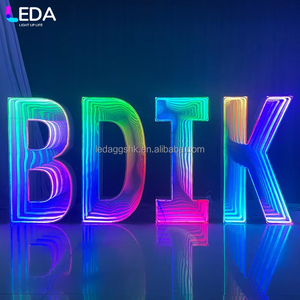 LEDA Wedding Birthdays & Outdoor Supplies High Quality <b>Light</b> Source RGB Strips Neon <b>Signs</b> Letters - Product Image 1
