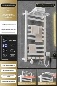 Stendino elettrico Smart riscaldato <span class=keywords><strong>per</strong></span> <span class=keywords><strong>asciugamani</strong></span> con funzione di sterilizzazione portabottiglie da <span class=keywords><strong>bagno</strong></span> <span class=keywords><strong>per</strong></span> casa o Hotel - Product Image 2