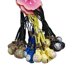 Bán buôn 10 cái/bộ Totoro Faceless người đàn ông chi của nhà ngọt ngào lợn ếch chim 10cm điện thoại di động dây đeo cây trang trí leng keng Chuông đồ chơi - Product Image 1