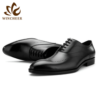 Chaussures Oxford élégantes en cuir véritable, couche supérieure en cuir de vache souple et confortable, faites à la main, imperméables et durables