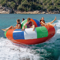 Summer Outdoor Sport Gonflable Water Rotating Boat Towables Tube Lake Sea Flying Disco Boat for Water Entertainment