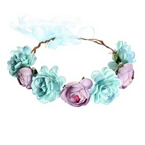 Diadema <span class=keywords><strong>de</strong></span> <span class=keywords><strong>Flores</strong></span> Bohemia <span class=keywords><strong>para</strong></span> Mujer, Corona <span class=keywords><strong>de</strong></span> <span class=keywords><strong>Flores</strong></span> <span class=keywords><strong>de</strong></span> Color Sólido, Accesorios <span class=keywords><strong>para</strong></span> Novia y Boda - Product Image 1