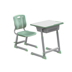 Salle de classe de l'école unique bureau et chaise école enfants bureau plastique métal primaire étudiant ensemble <span class=keywords><strong>pas</strong></span> <span class=keywords><strong>cher</strong></span> prix d'usine réglable - Product Image 5