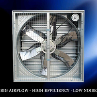 Ventilateur d'extraction industriel de type marteau avec roulement à huile, pales en acier inoxydable, faible bruit, mural, OEM pour la ventilation des usines
