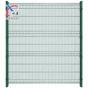 Superior Quality Welded Wire Mesh Fence PVC Powder Curvy Triangle Wire Mesh Fence Used By Municipal Greenfield