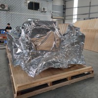 Sac à soufflets en aluminium anti-rouille, grande taille personnalisée, pour la protection des machines industrielles en transport maritime