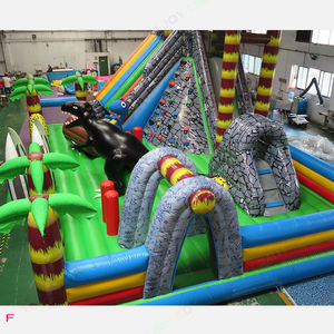 Château <span class=keywords><strong>gonflable</strong></span> sur le thème des dinosaures jurassiques 12x8m, ville <span class=keywords><strong>de</strong></span> divertissement <span class=keywords><strong>gonflable</strong></span>, <span class=keywords><strong>aire</strong></span> <span class=keywords><strong>de</strong></span> <span class=keywords><strong>jeux</strong></span> <span class=keywords><strong>gonflable</strong></span> - Product Image 2