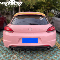 Accessoires extérieurs en ABS style fibre de carbone, 2 ailerons arrière pour Volkswagen Scirocco 2008 2009 2010 2011 2012 2013 2014