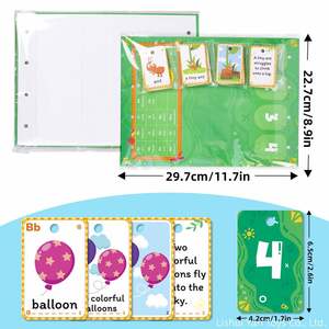 Tarjetas de Palabras para Formar Frases, Juego de Mesa Portátil, Educación del Habla, Aprender a Leer, Tabla de Construcción de Frases para Jardín de Infancia - Product Image 6