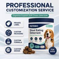 Vente en gros de friandises à mâcher pour chiens, soutien digestif, probiotiques, prébiotiques, complément alimentaire pour la santé intestinale des chiots, chiens adultes et chiens âgés, OEM