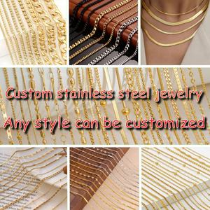 Custom Jewelry Manufacturers Earrings Ring <b>Bracelet</b> Chain <b>Name</b> Necklace logo Custom Keychain Jewelry Pendant Necklace for OEM - Product Image 5