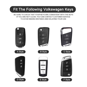 Convient à la couverture de clé de voiture Volkswagen Tiguan Sagitar <span class=keywords><strong>Bora</strong></span> polo LAVIDA Lamdo Golf TAYRON THARU Touareg Teramont tacqua t-cross - Product Image 5