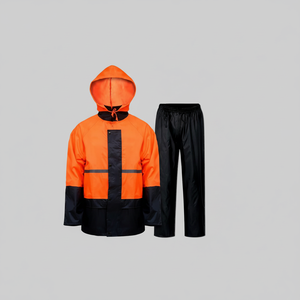 Trajes de lluvia con capucha para todo tipo de clima con marca personalizada para pedidos a granel, diseño impermeable y características ajustables - Product Image 1