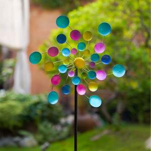 Metall Yard Craft Dekore Wind Spinner Metall Windmühle Garten Ornamente - Product Image 2