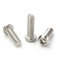 Sekrup Kepala Bulat Datar Torx Keamanan Tinggi Bahan Stainless Steel 304 Sekrup Anti Maling