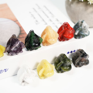 Venta Caliente: Tallados de Animales de Burro y <span class=keywords><strong>Eeyore</strong></span> en Materiales Mixtos Pulidos, Artesanías de Cristal, Regalo de Piedra Curativa - Product Image 3