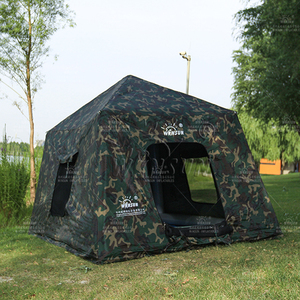 Tente de camping gonflable WINSUN orange en PVC imperméable pour le camping familial en plein air, les fêtes, la location et l'usage commercial - Product Image 1