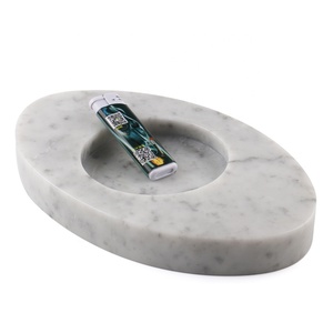 Popular negro Piedra natural mármol puro Cenicero domésticos <span class=keywords><strong>Hotel</strong></span> esencial puede personalizar grabar el logotipo - Product Image 2