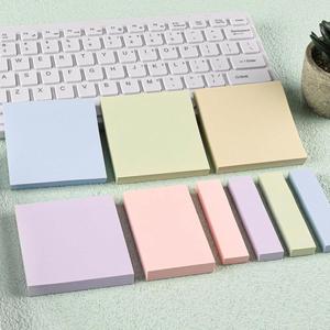 Pastel Color Sticky Notes Set-Assorted Sizes Self-Adhesive <b>Memo</b> <b>Pads</b> Smooth Writing Reusable Customizable Gift Promotion - Product Image 3